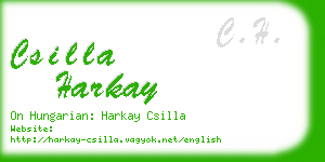 csilla harkay business card